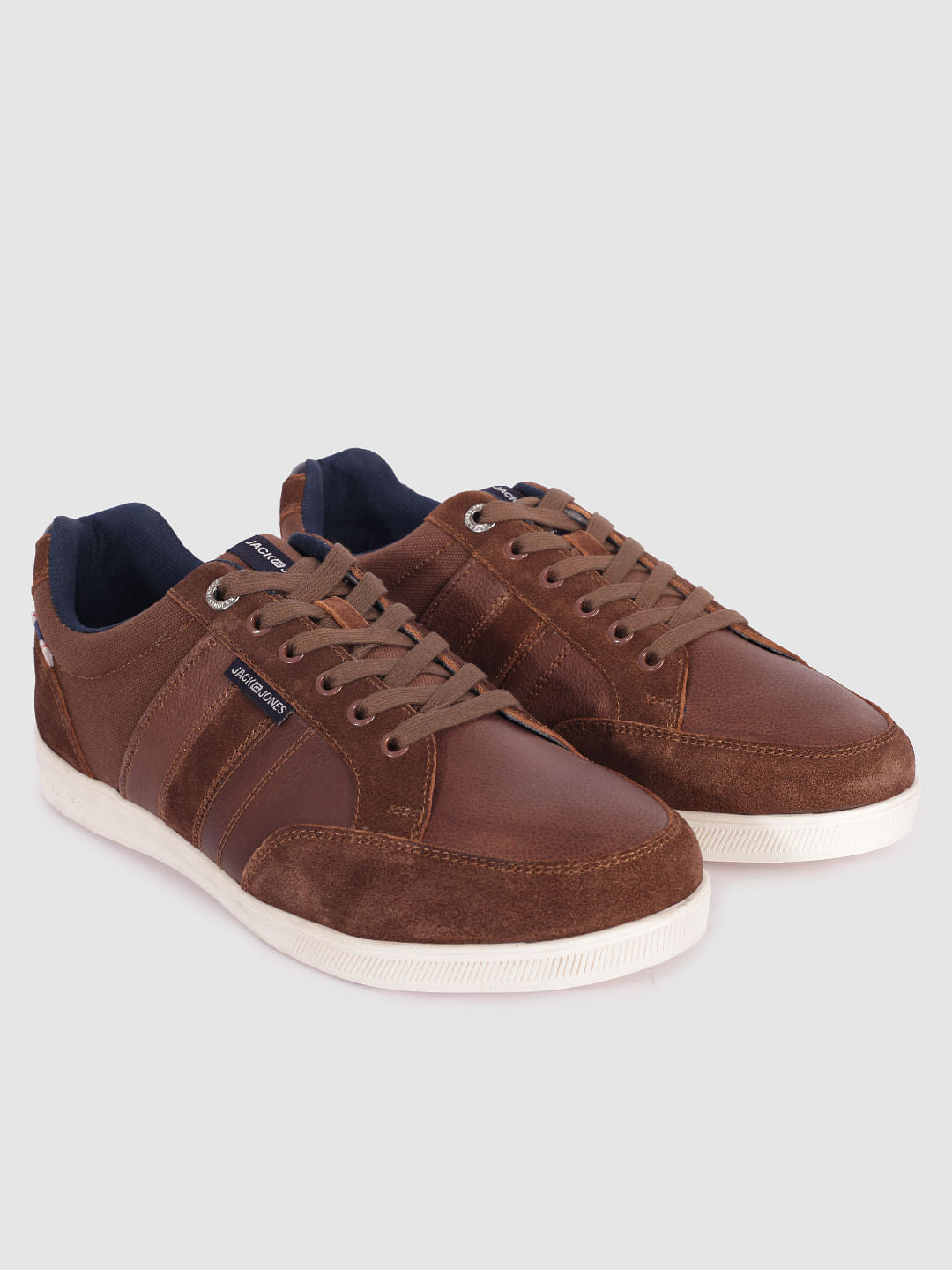 Brown Suede Detail Sneakers