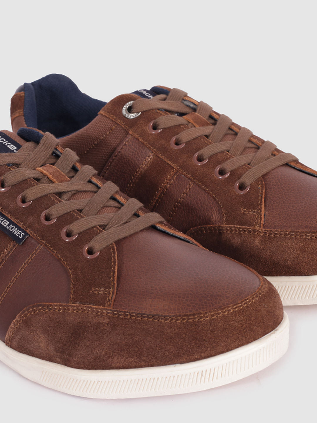 Brown Suede Detail Sneakers