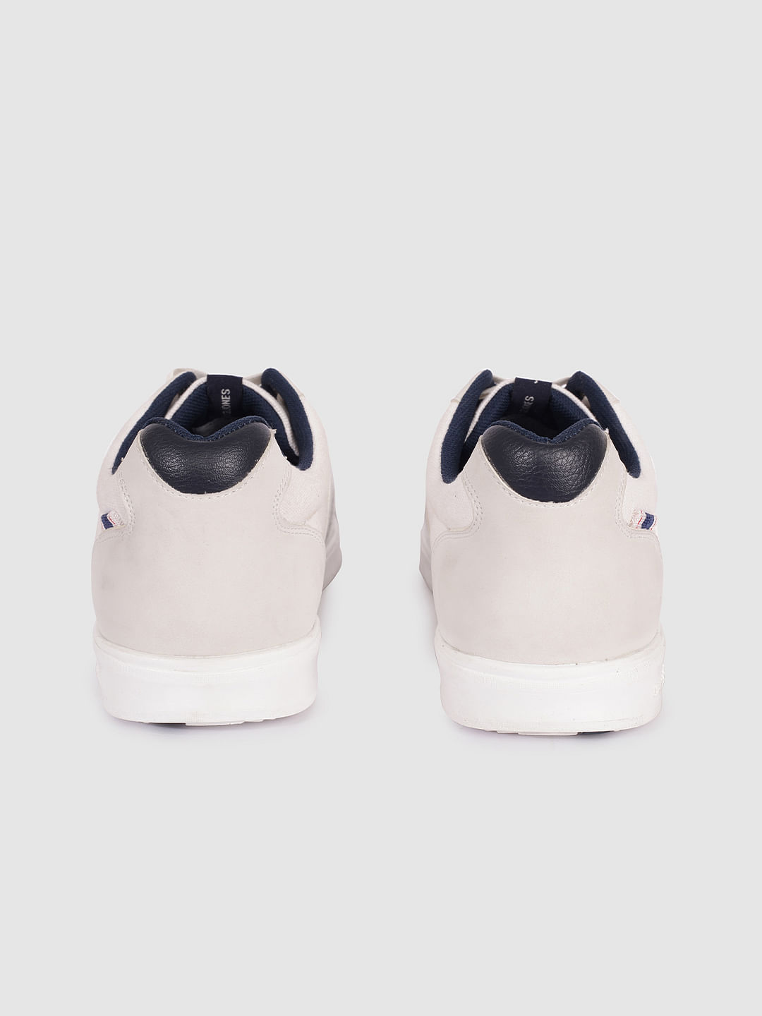 White Suede Detail Sneakers