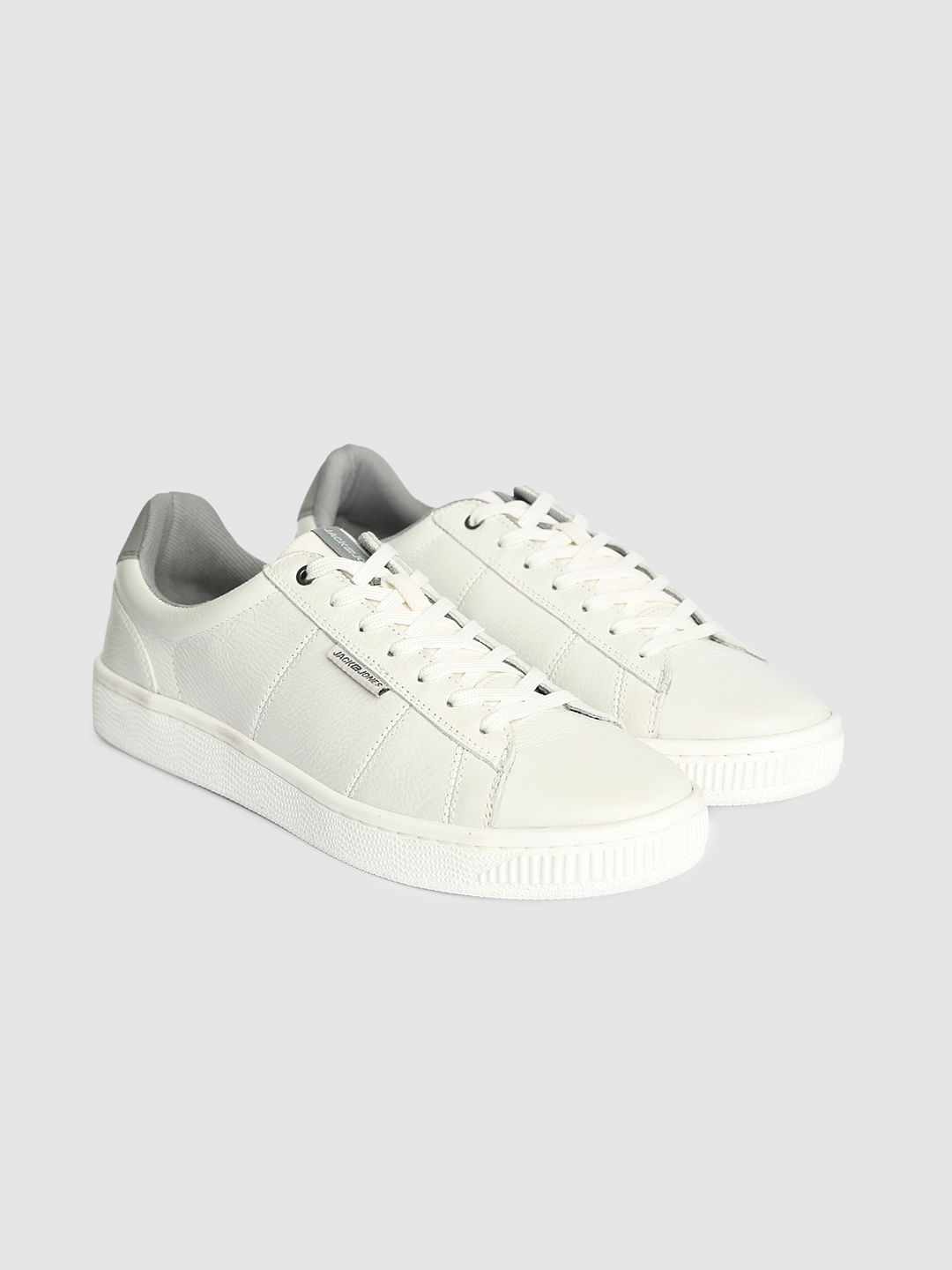 White Leather Sneakers - 6