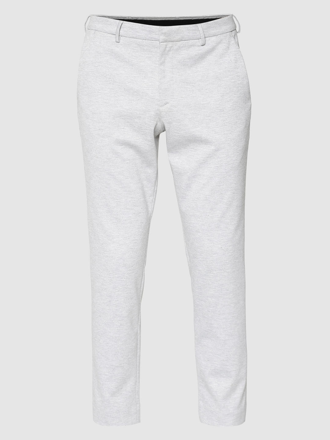 Light Grey Slim Fit Trousers