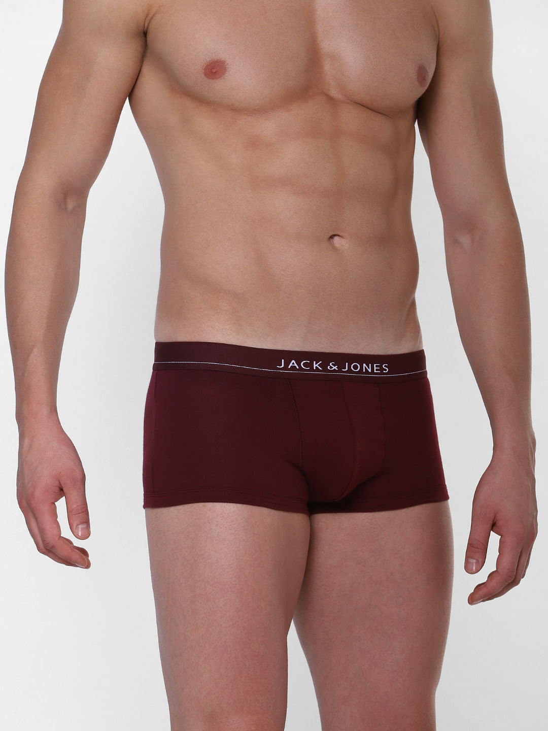 Pack of 2 Brazilian Trunks - Burgundy & Grey - M