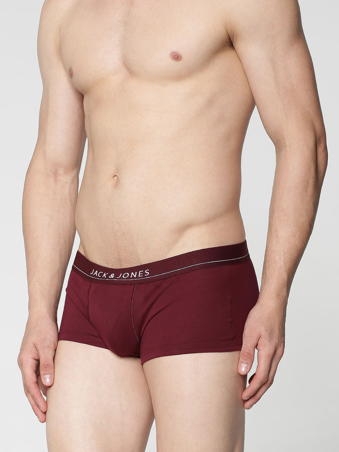 Pack of 2 Brazilian Trunks - Burgundy & Green - M