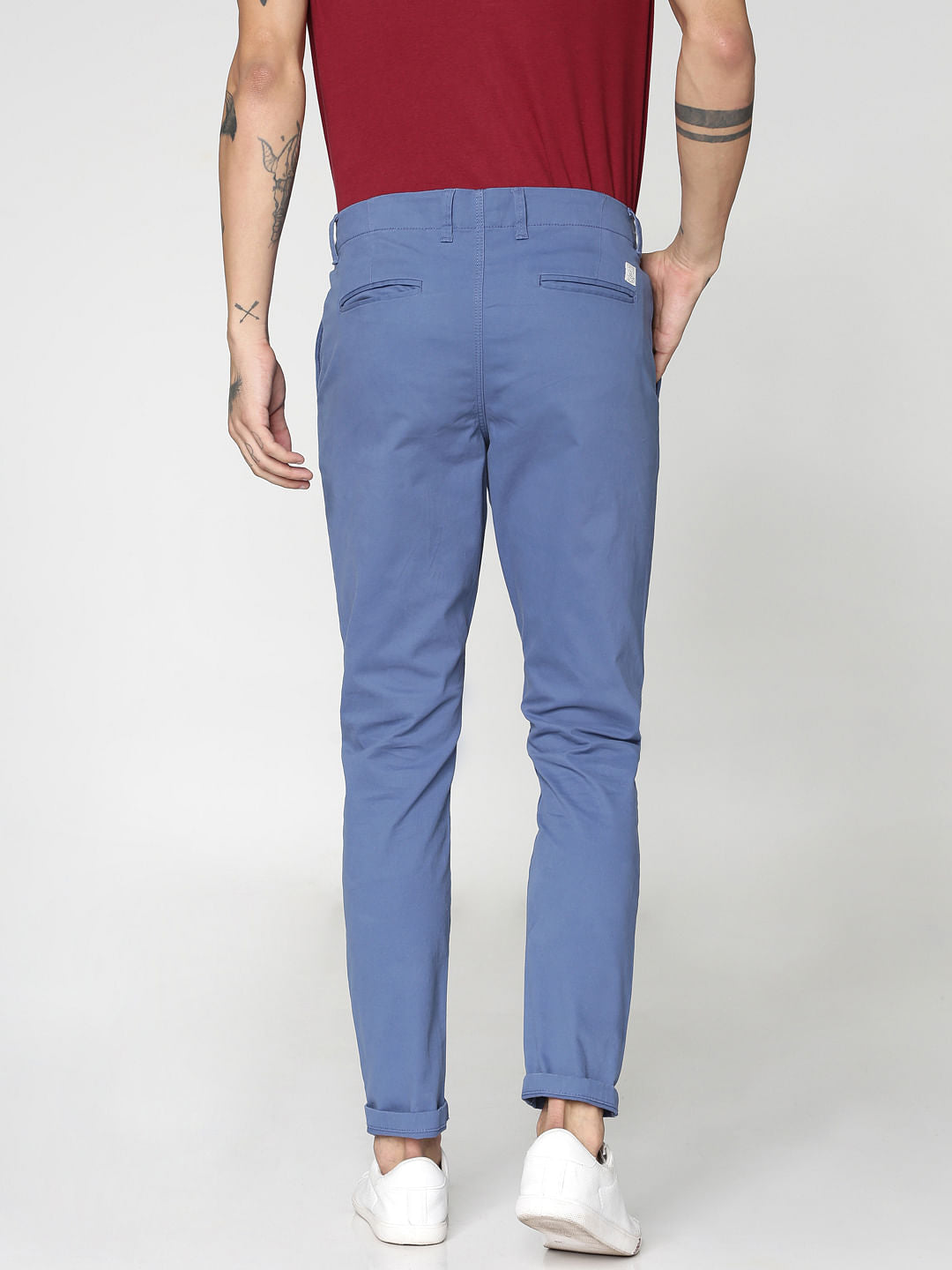 Blue Slim Fit Pants