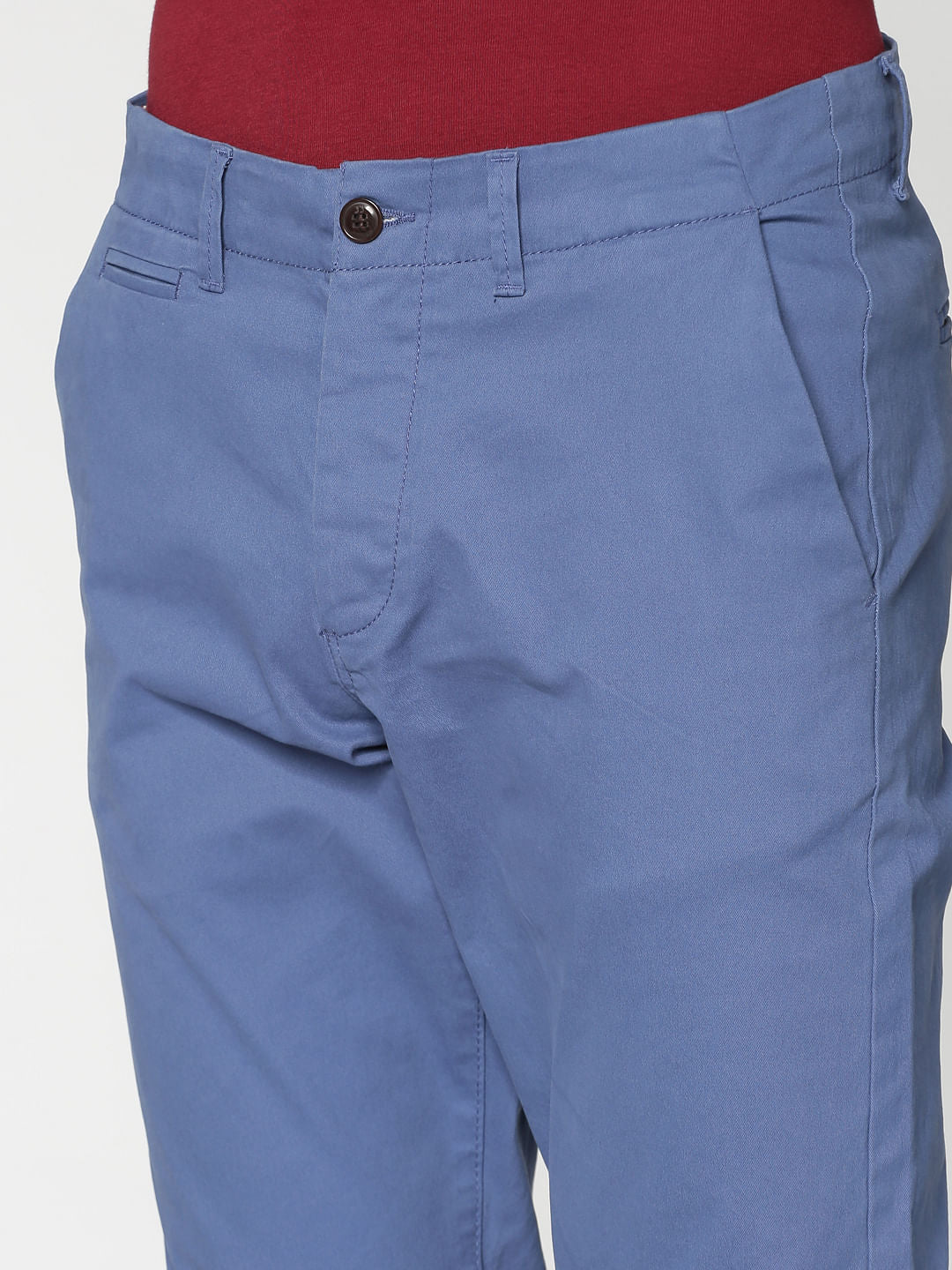 Blue Slim Fit Pants