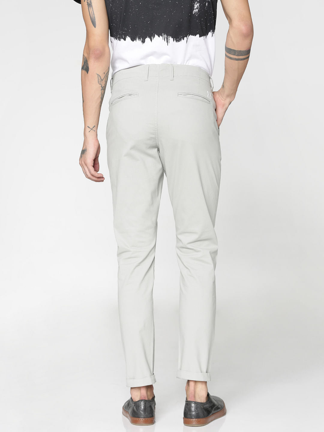 Grey Slim Fit Pants