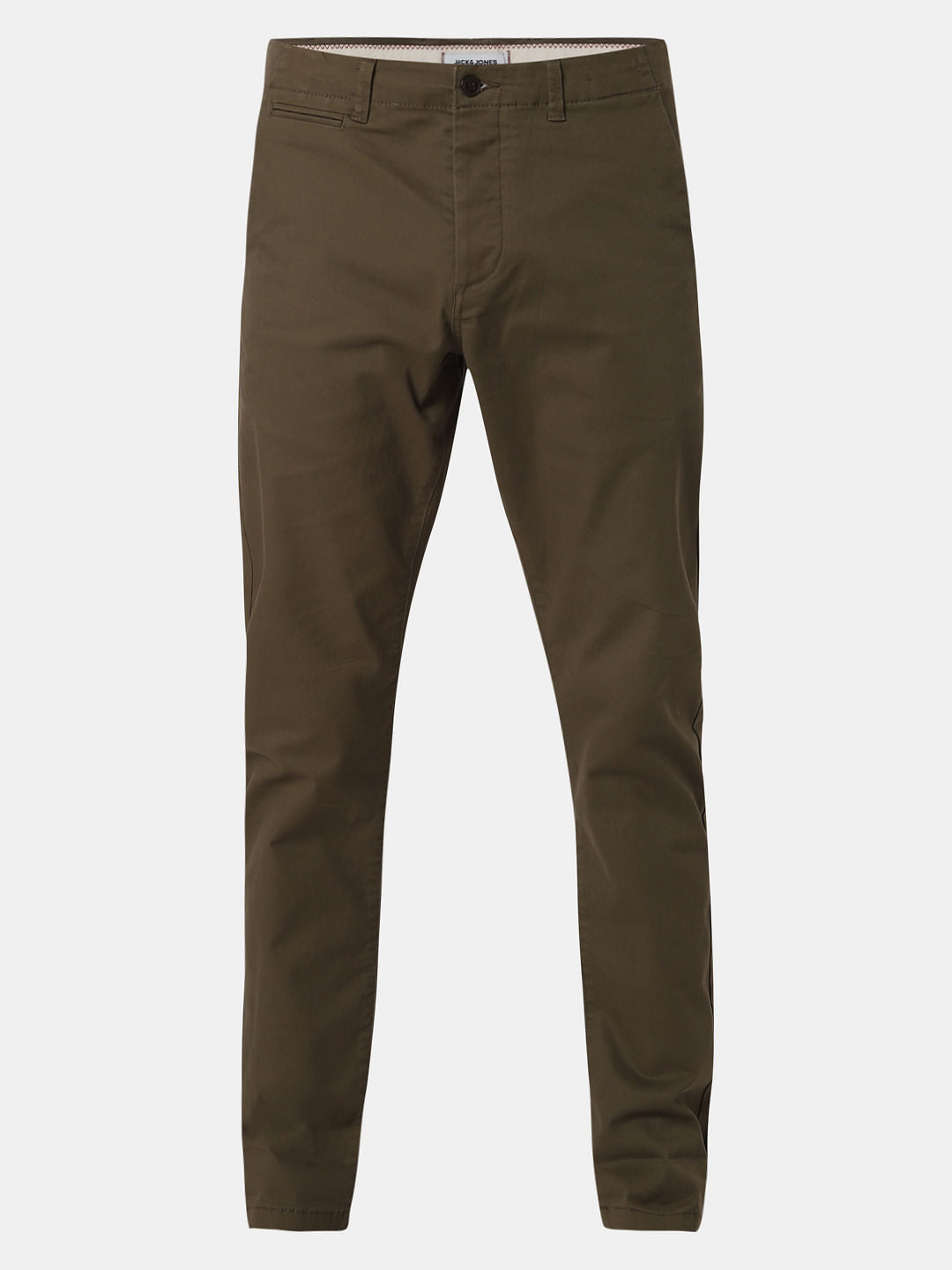Olive Green Mid Rise Pants
