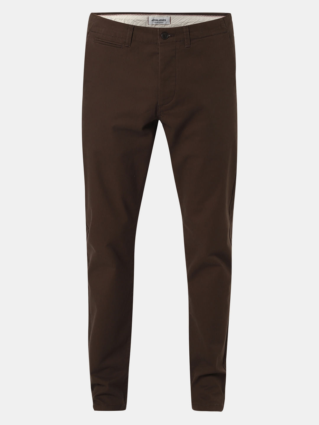 Dark Brown Mid Rise Pants