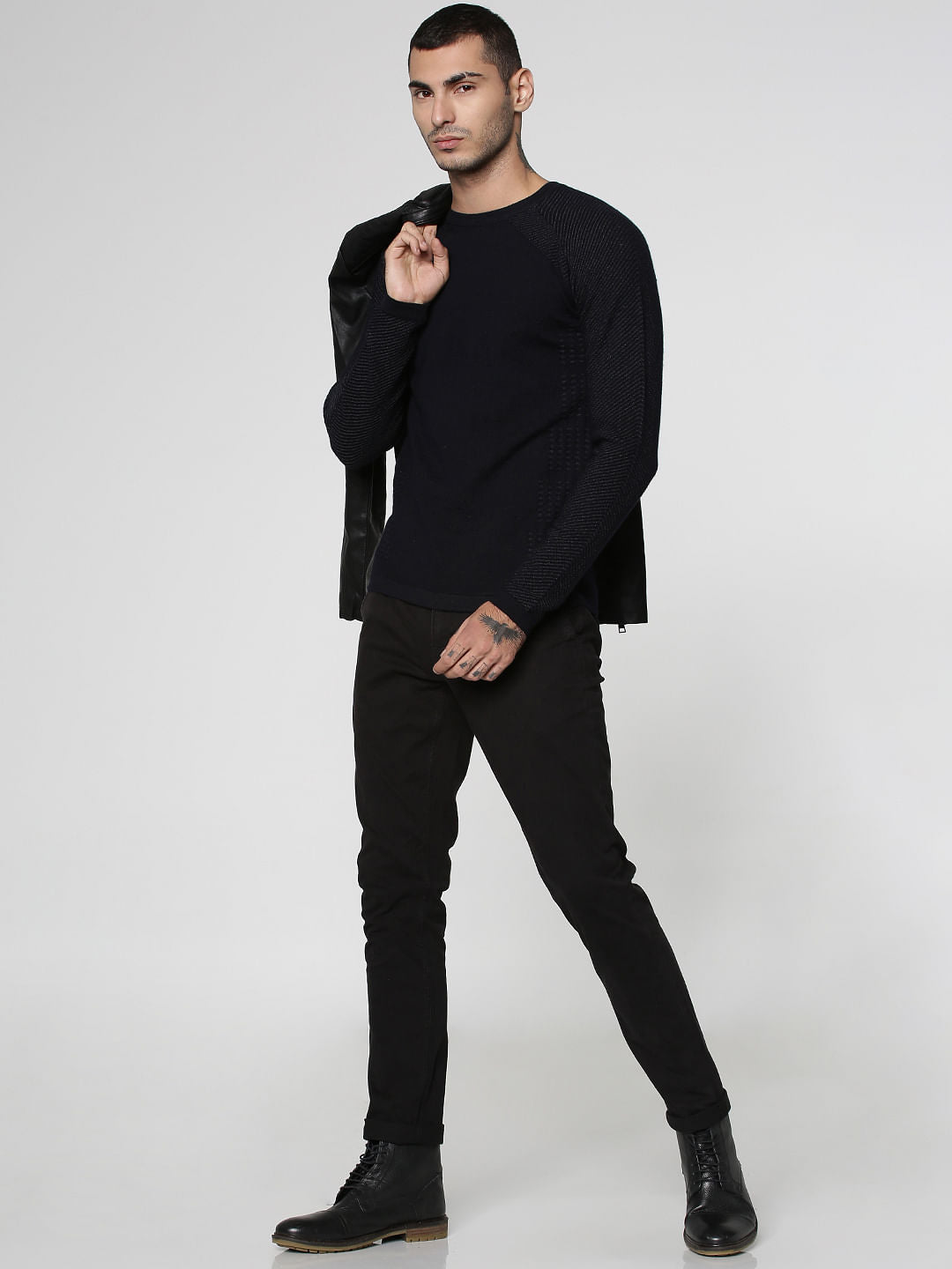 Navy Blue Pullover - S