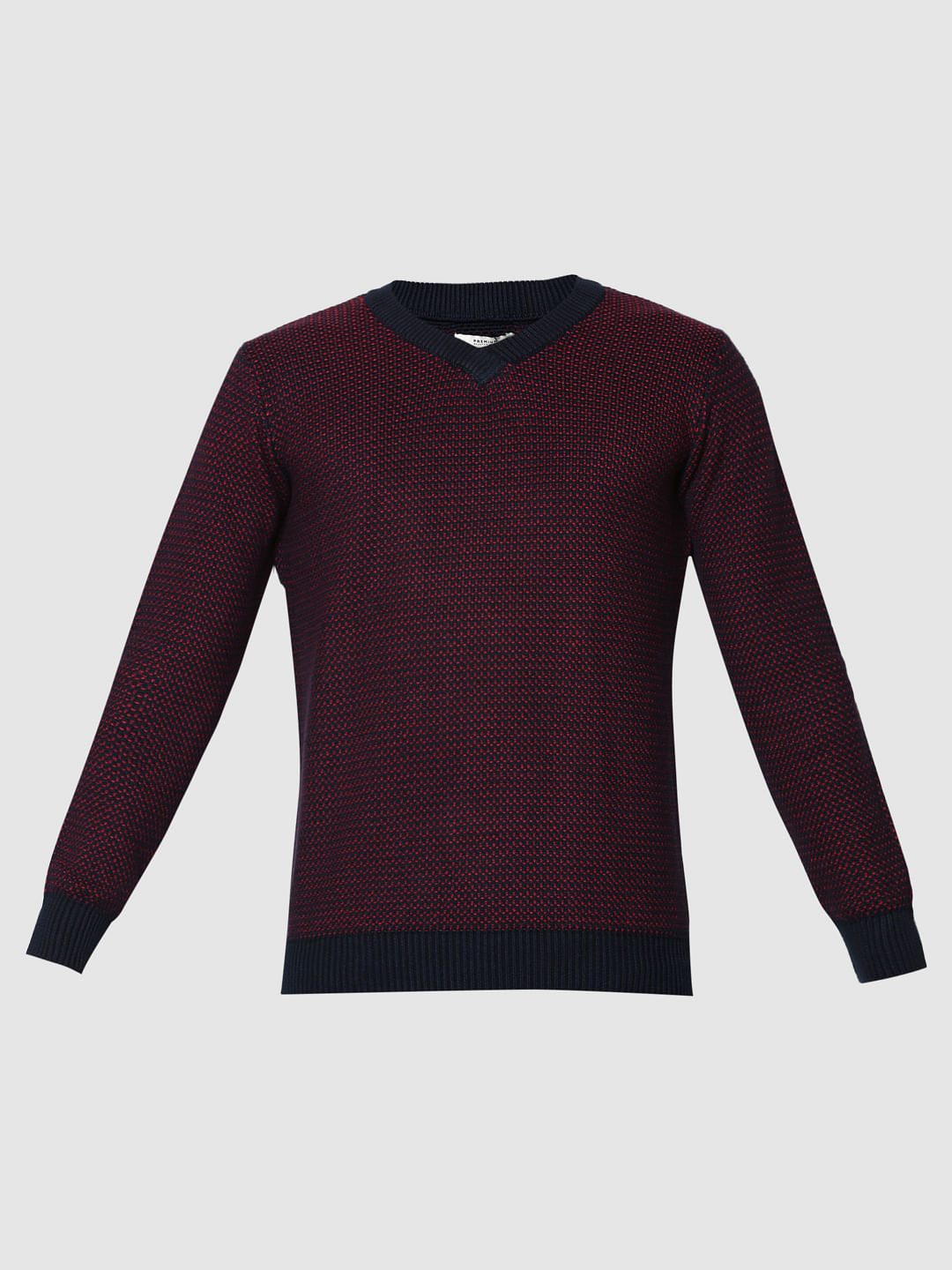 Blue Textured Pullover