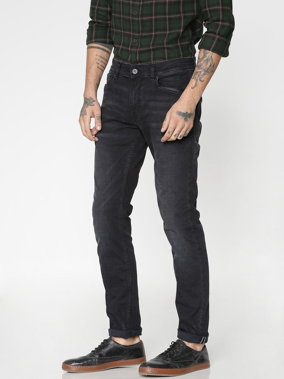 Black Washed Clark Regular Fit Jeans - 28/30