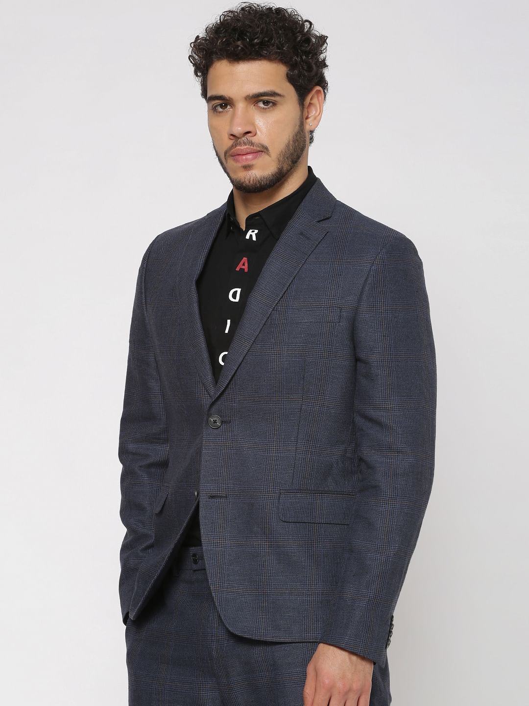 Blue Double Button Blazer