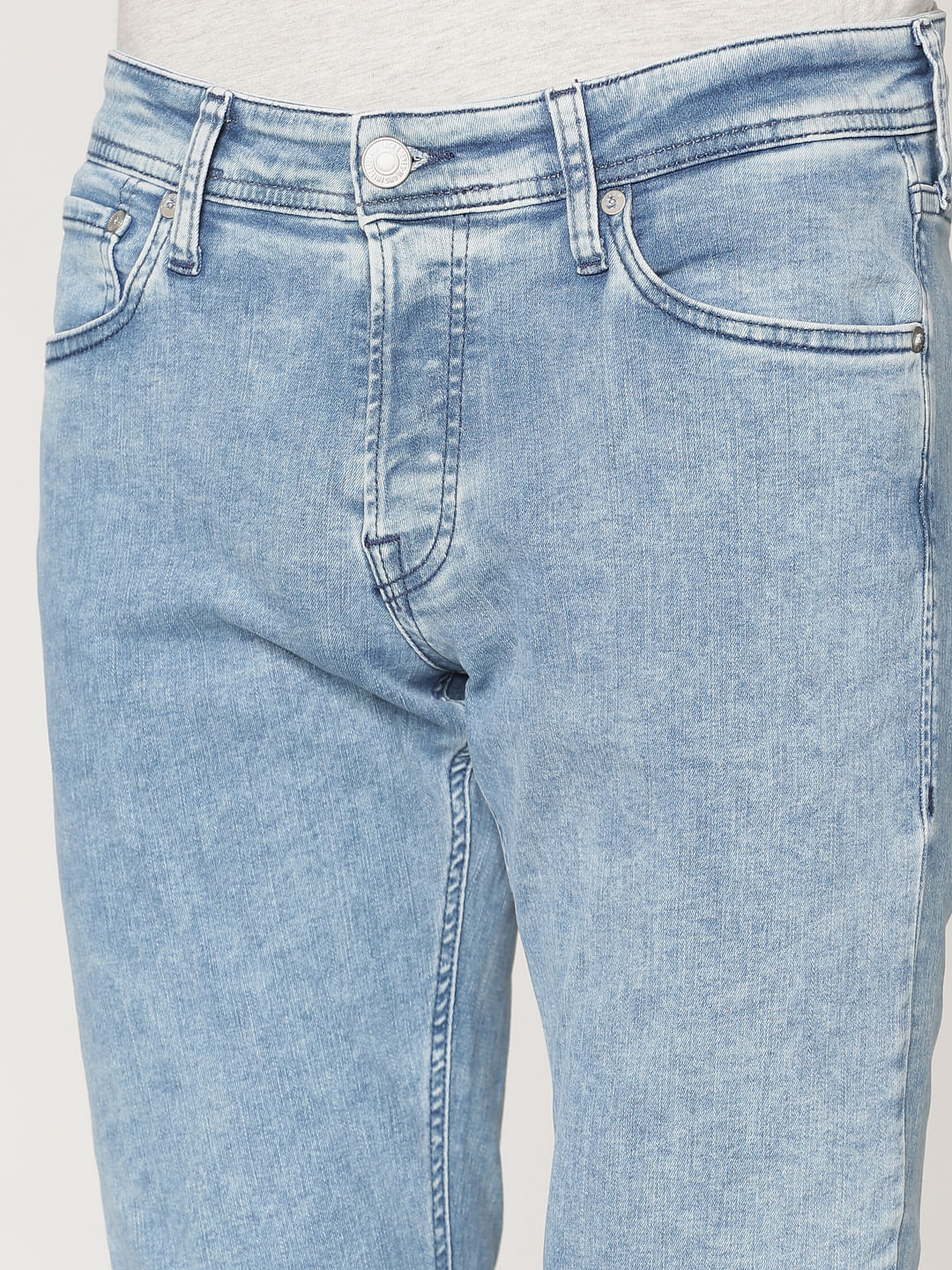 Blue Faded Tom Skinny Fit Jeans