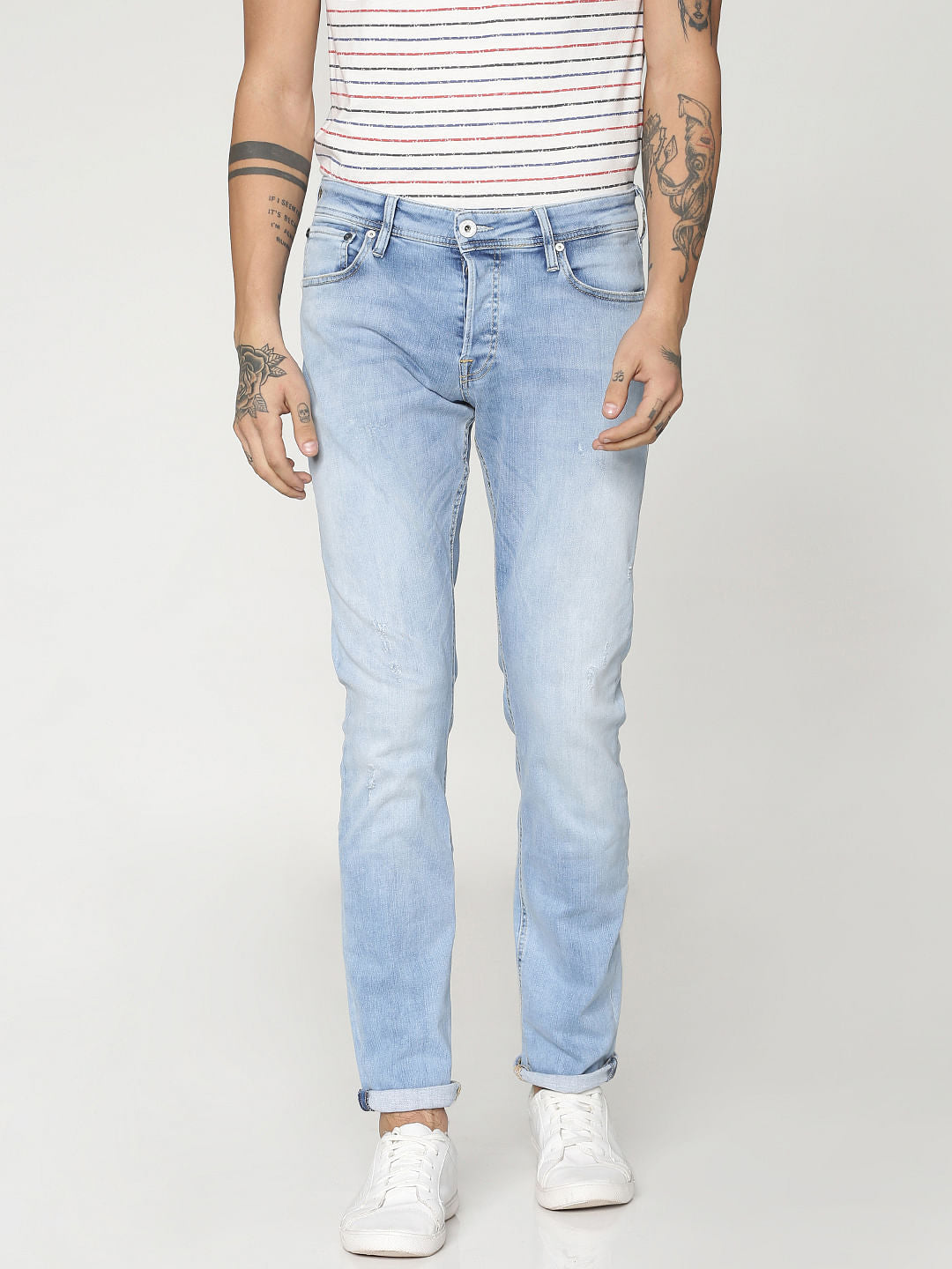 Light Blue Glenn Slim Fit Jeans - 28/30