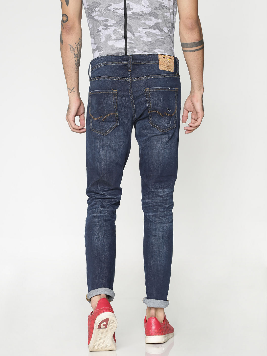 Blue Ripped Tim Anti Fit Jeans