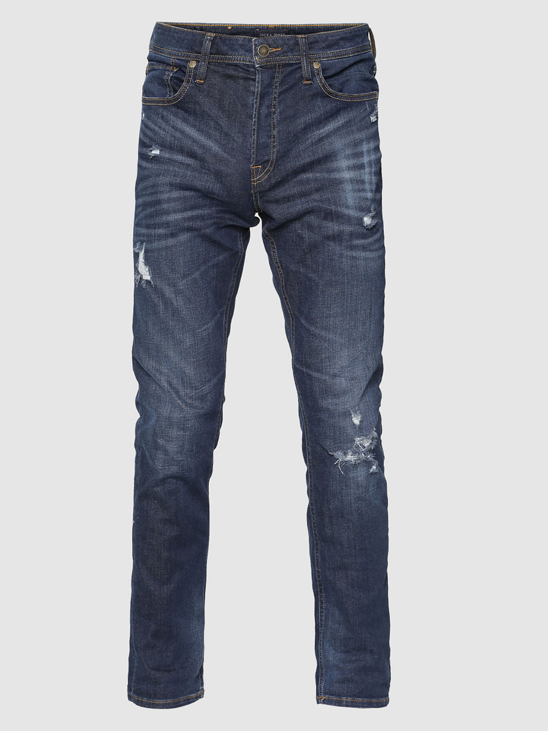 Blue Ripped Tim Anti Fit Jeans