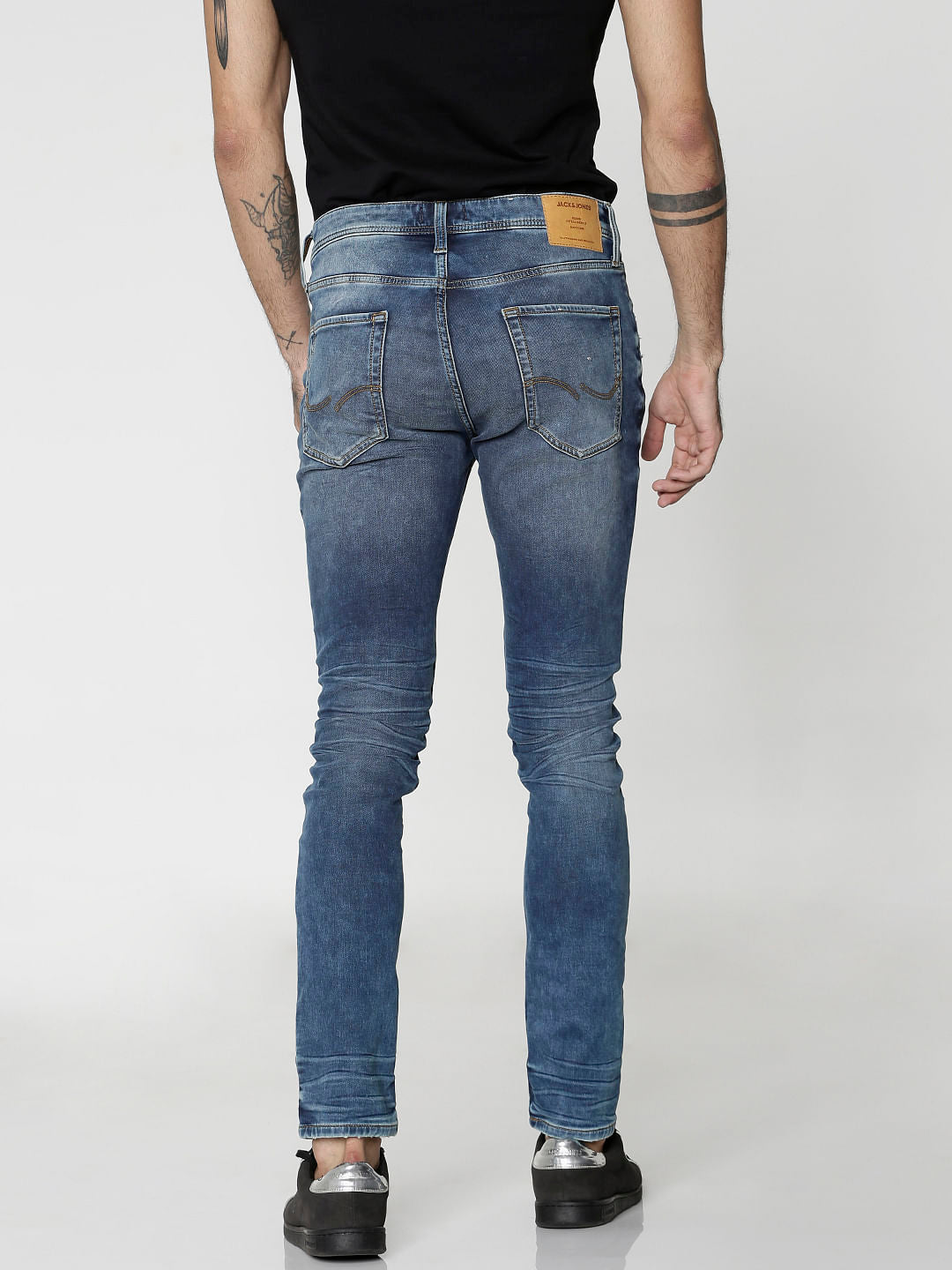Blue Ripped Liam Skinny Fit Jeans