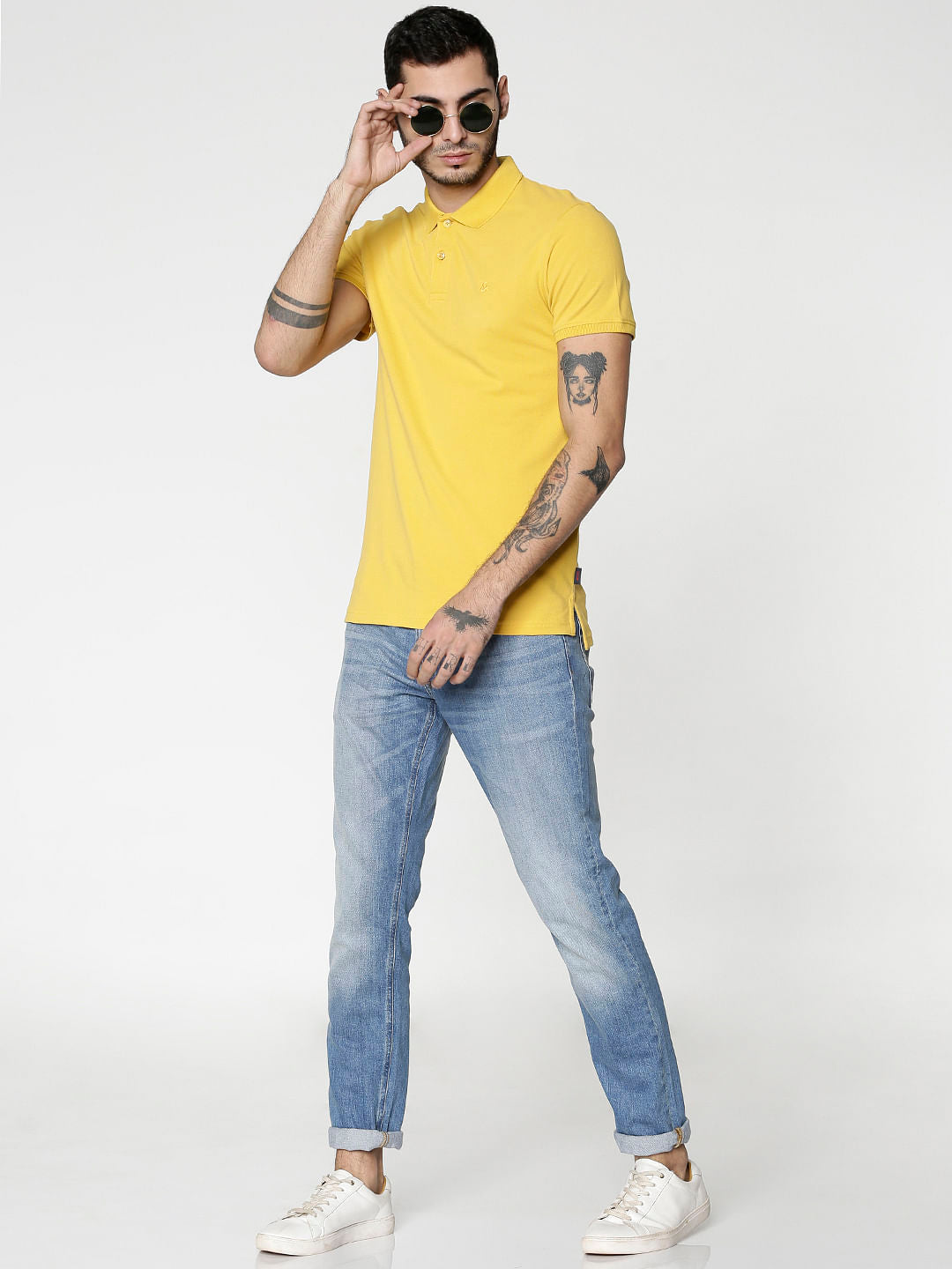 Blue Washed Tim Anti Fit Jeans