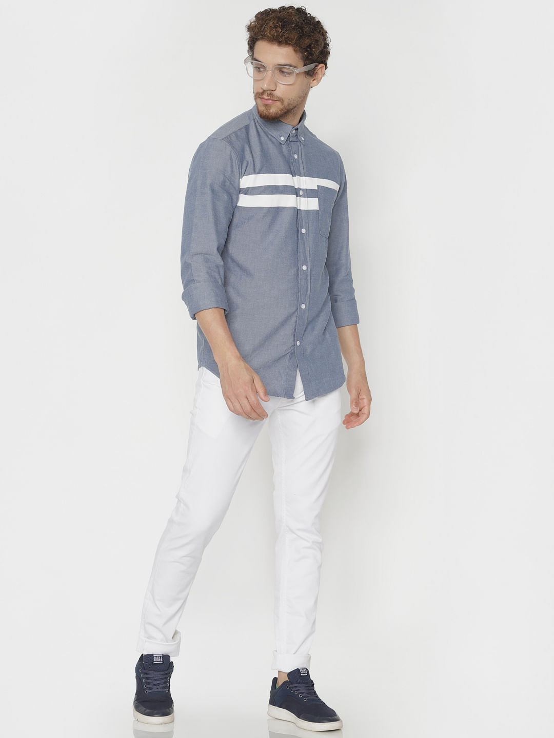 Blue Full Sleeves Denim Shirt