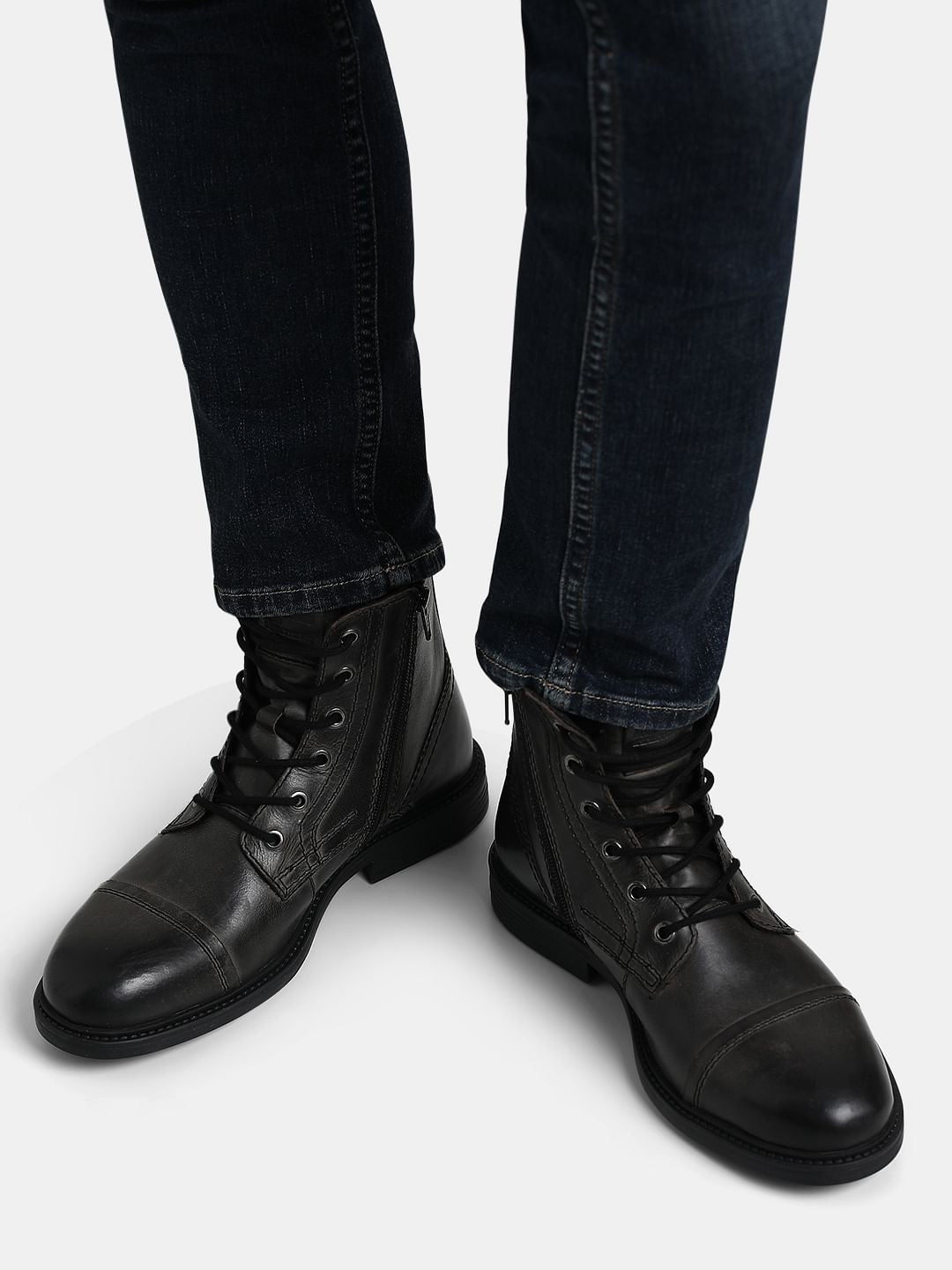 Black Leather Boots