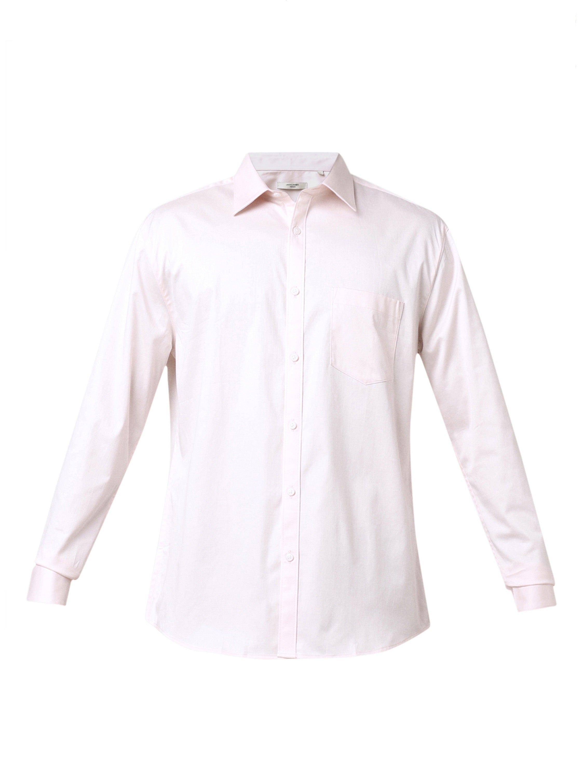 Light Pink Cotton-Stretch Formal Shirt