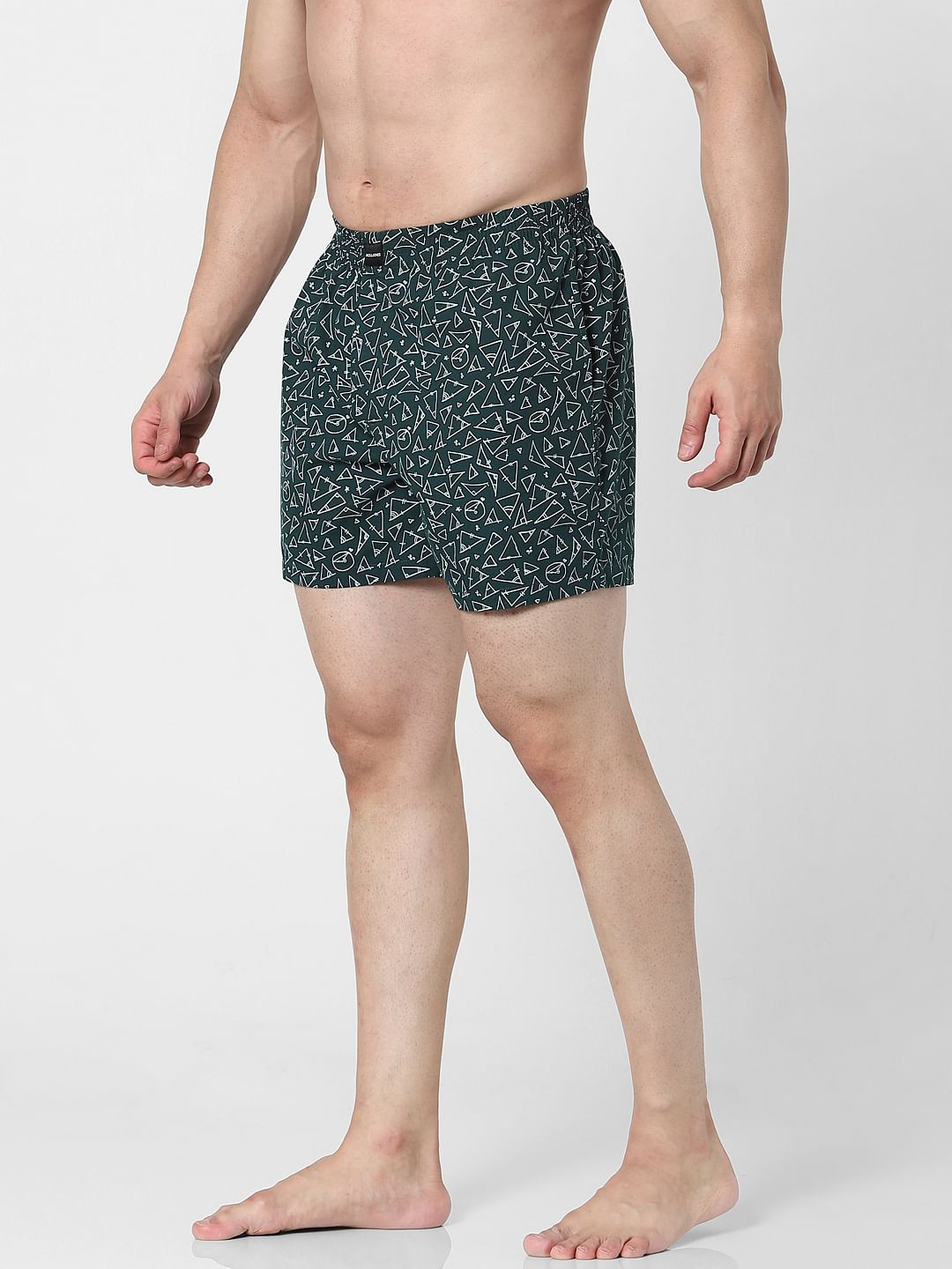 Green Printed Boxers
