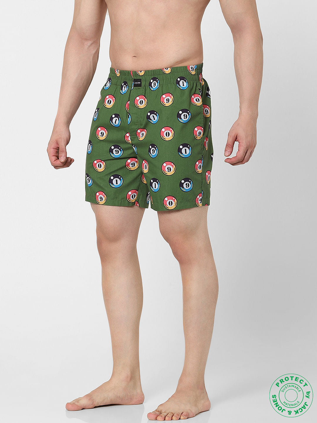Green Snooker Print Boxers