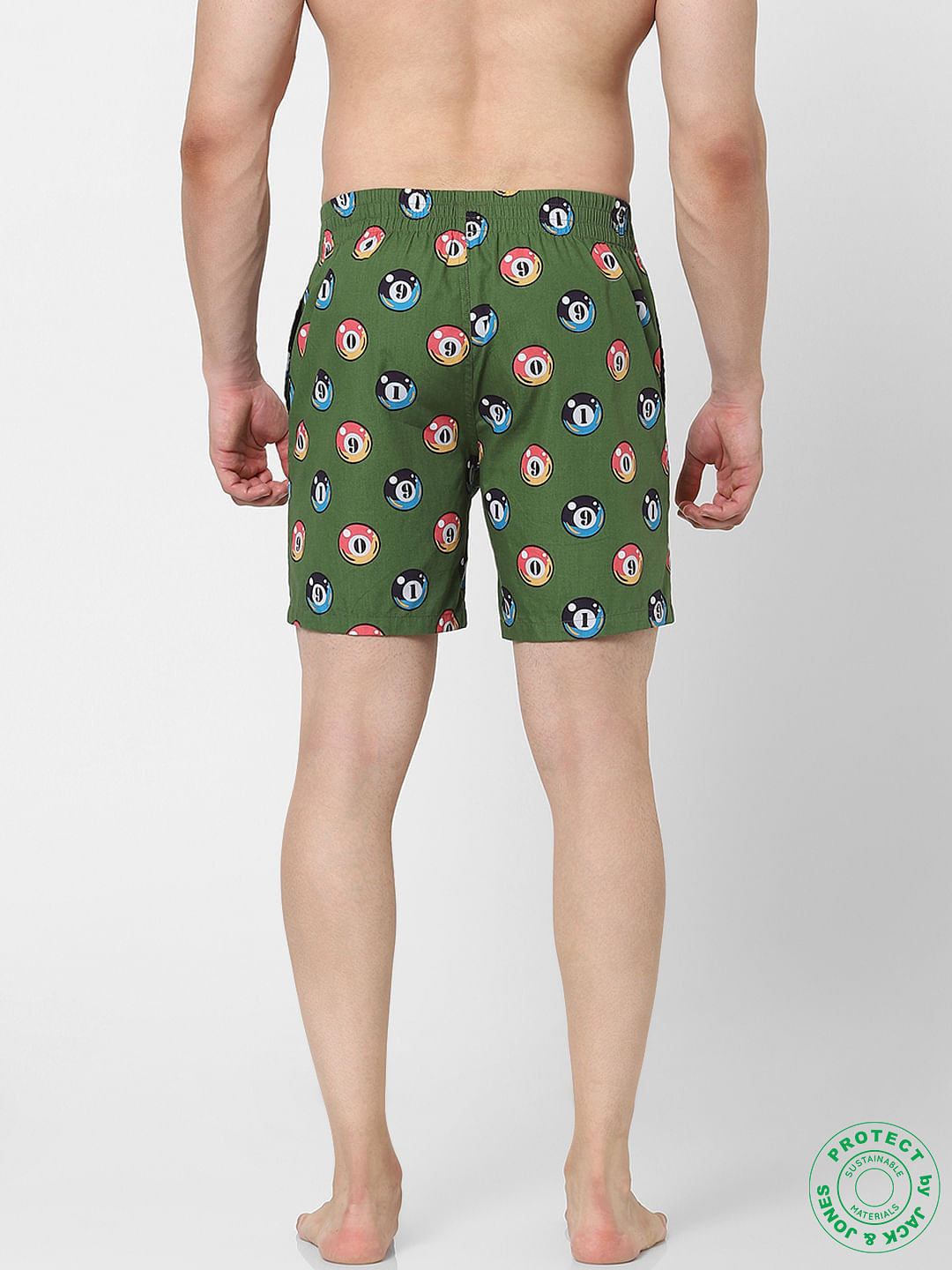 Green Snooker Print Boxers