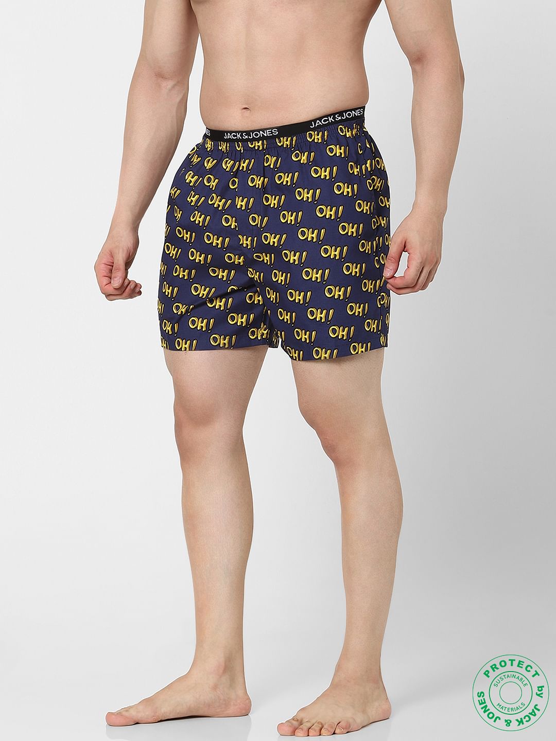Blue Printed Boxers
