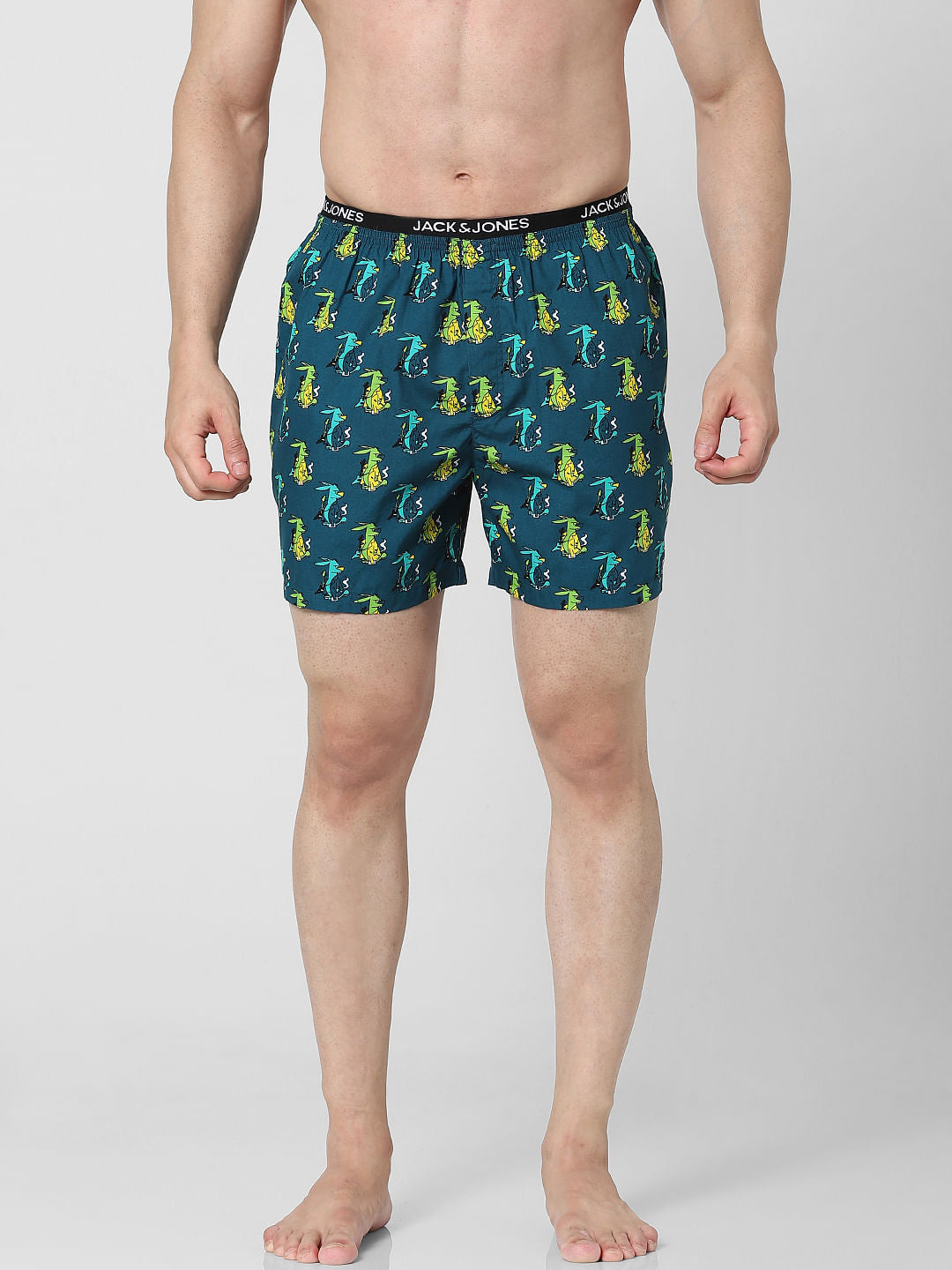Green Graphic Printed Boxers