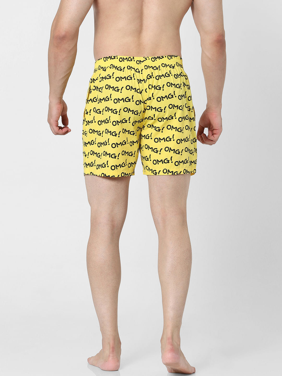 Yellow Printed Boxers