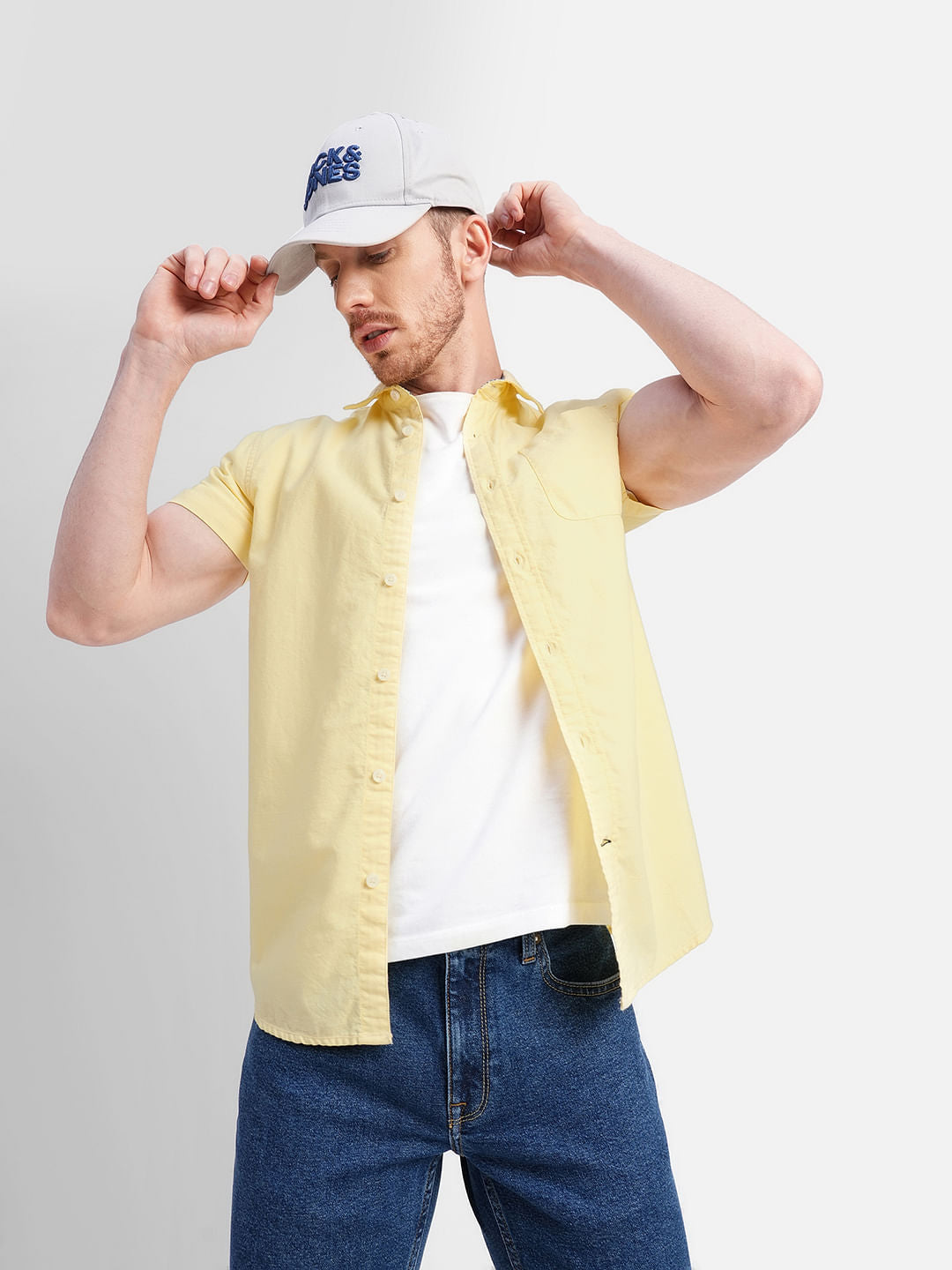 Yellow Short Sleeves Shirt - S