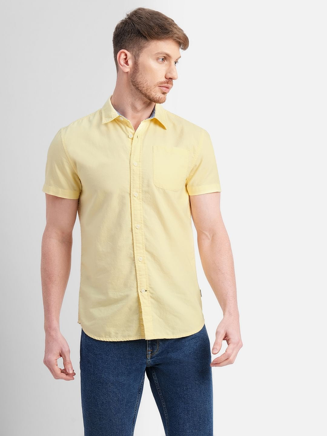 Yellow Short Sleeves Shirt