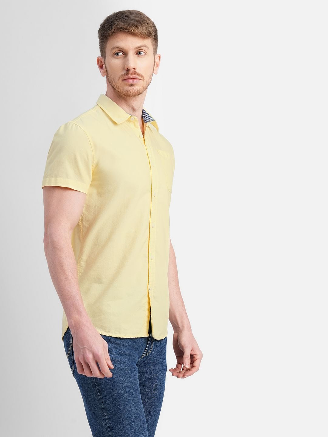 Yellow Short Sleeves Shirt