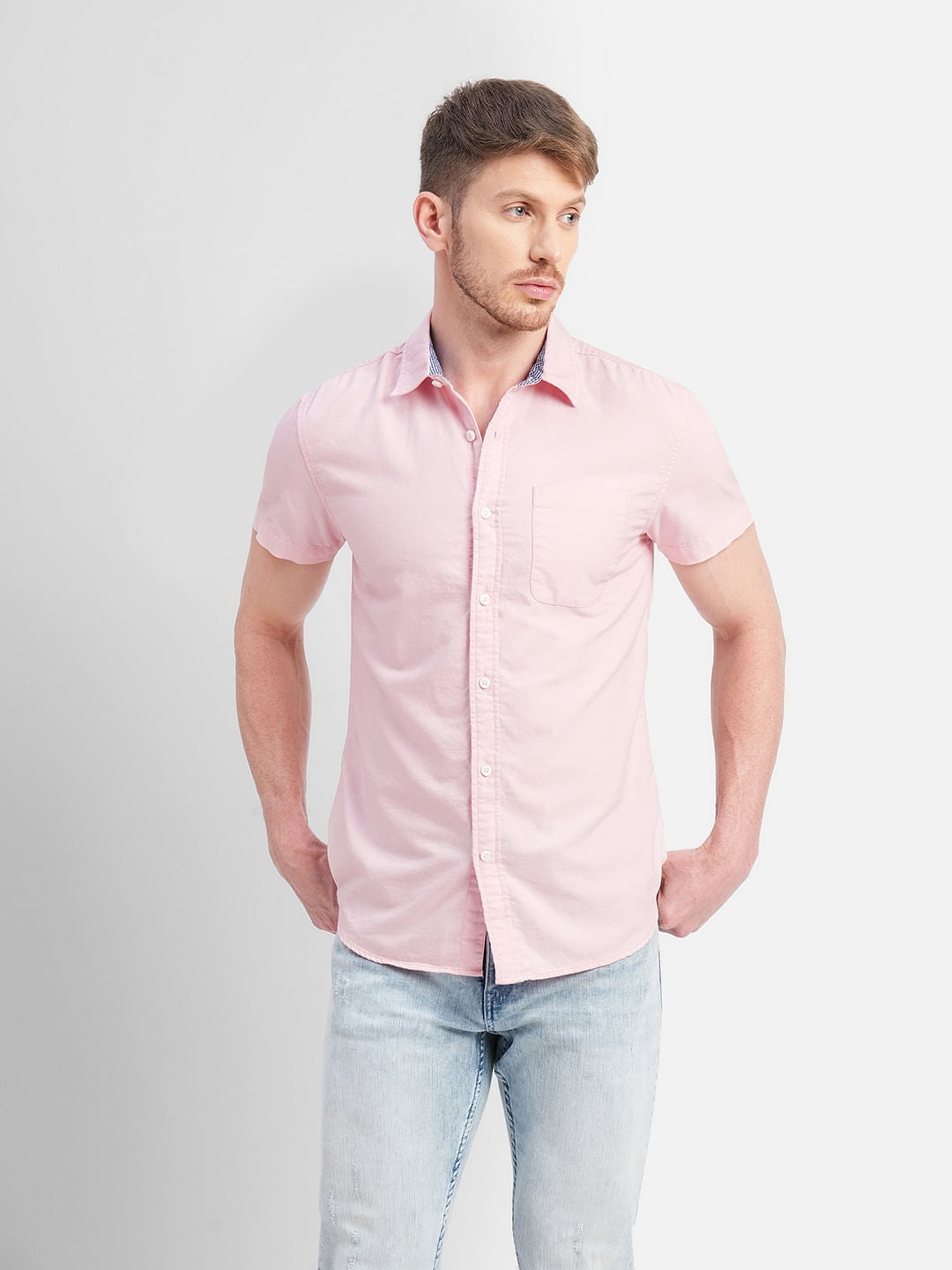Pink Short Sleeves Shirt