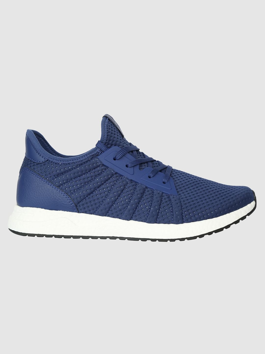 Blue Mesh Detail Sneakers - 6