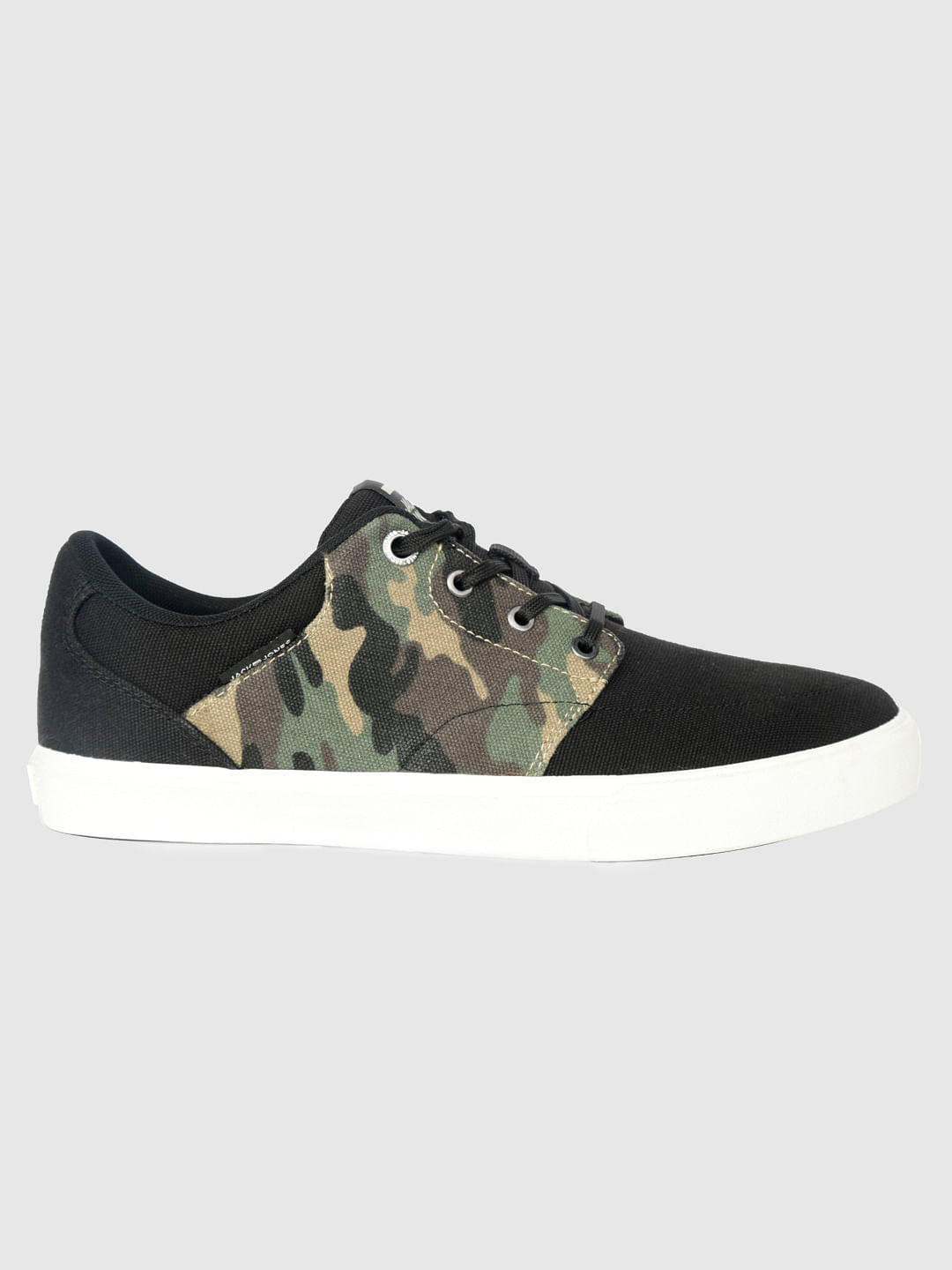 Black Camo Detail Sneakers - 6