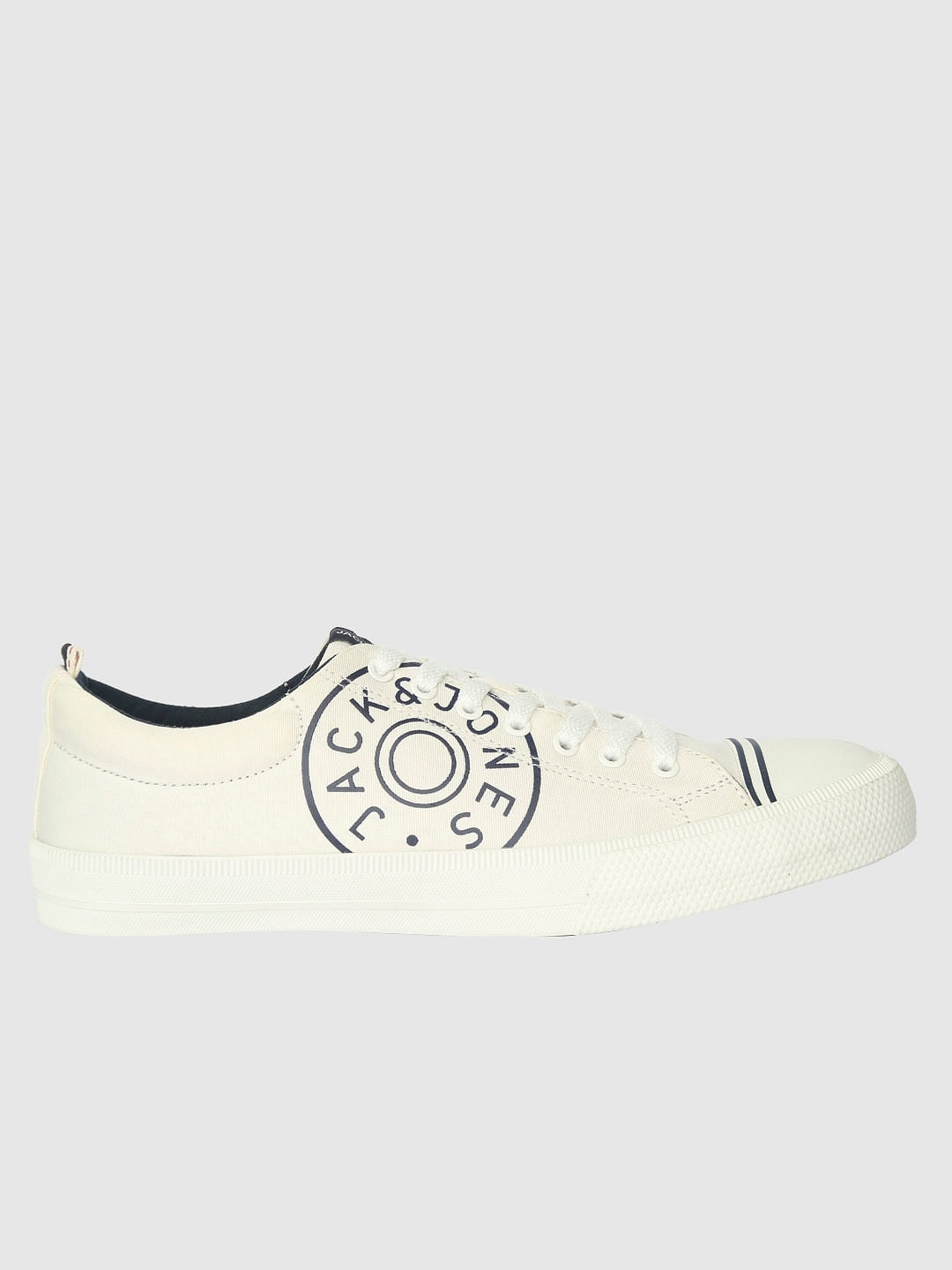 White Canvas Sneakers - 6