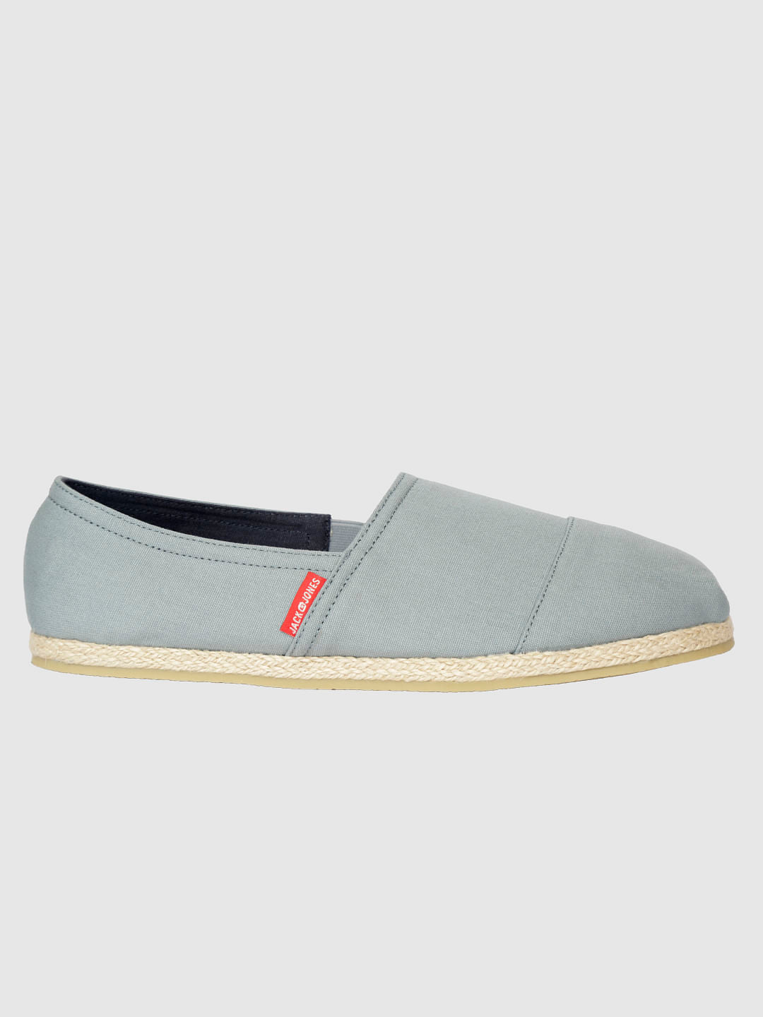 Light Grey Slip On Espadrilles - 6