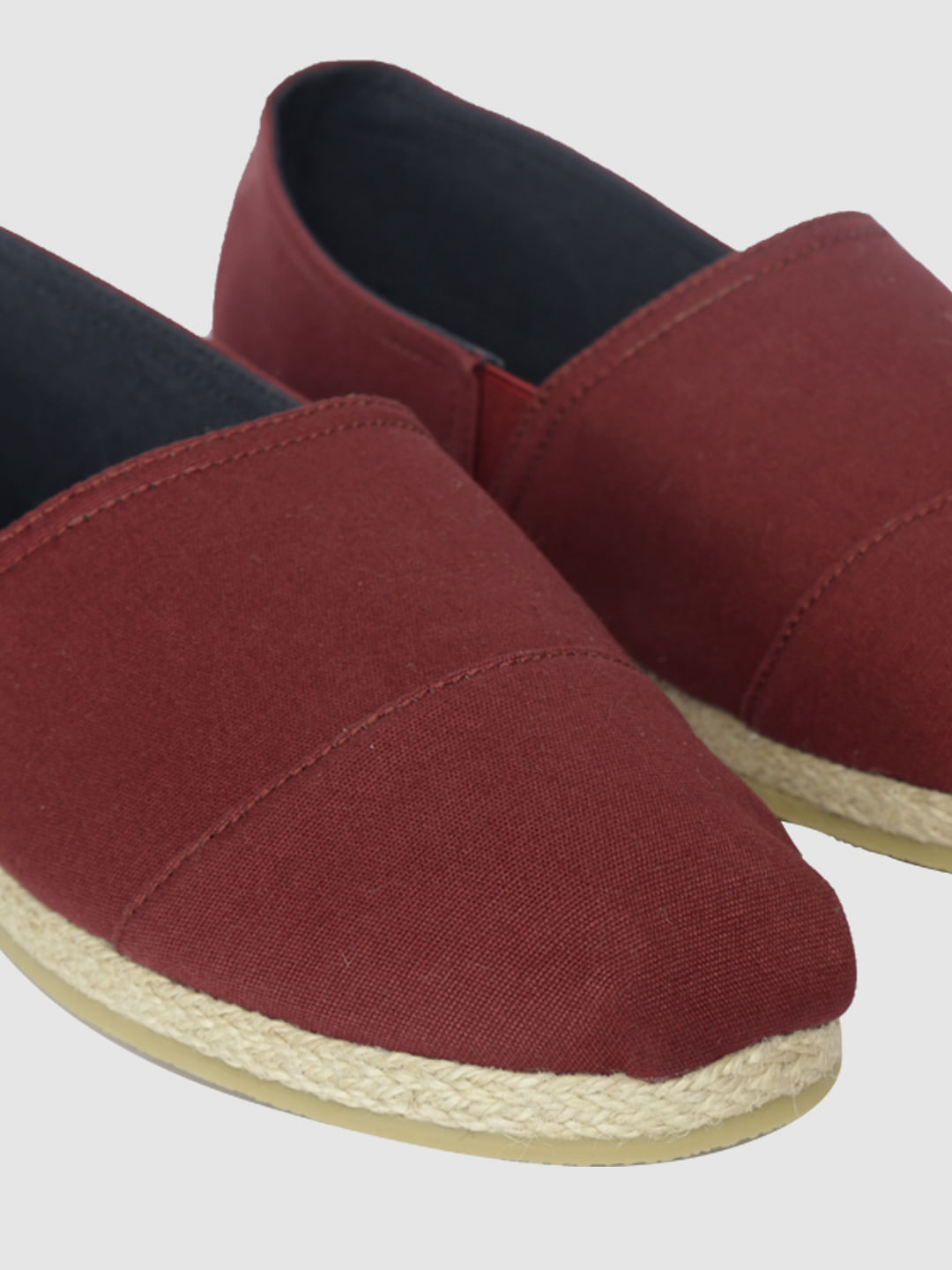 Red Slip On Espadrilles