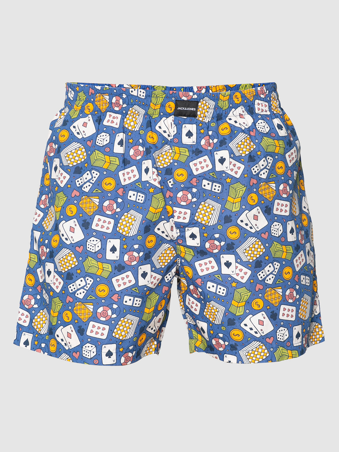 Blue All Over Casino Graphic Print Boxers