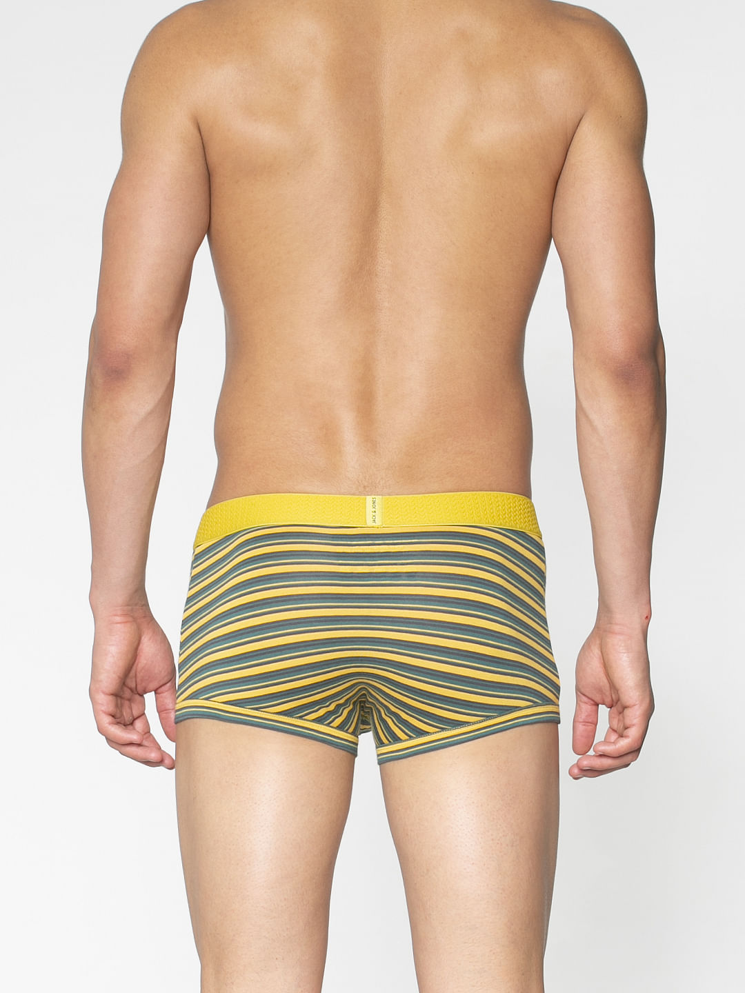 Yellow Striped Brazilian Trunks