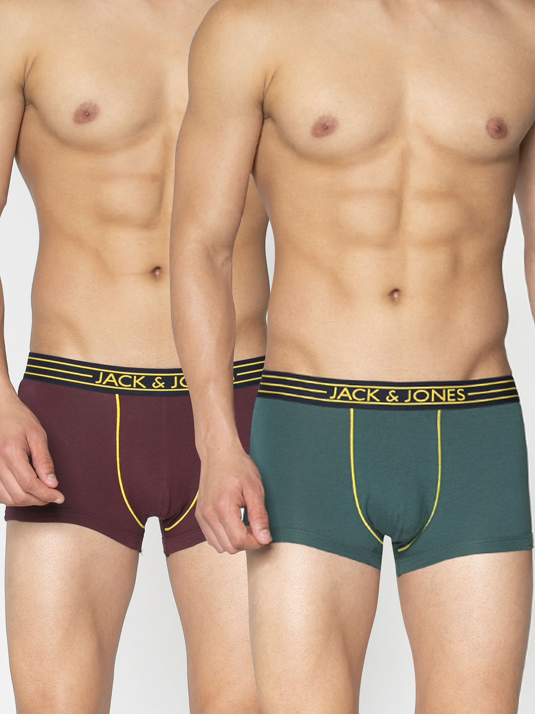 Pack Of Two Brazilian Trunks - Green And Red - S