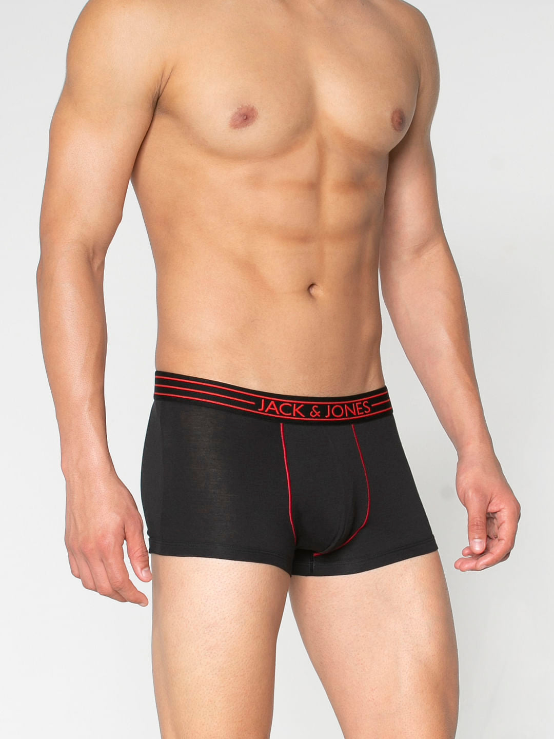 Black Pack Of Three Brazilian Trunks - S