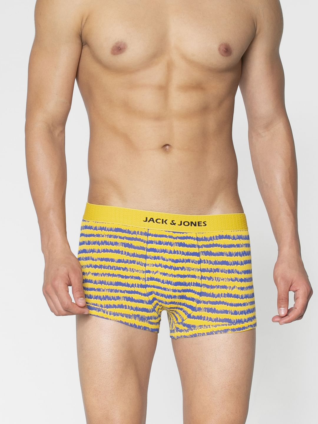 Yellow All Over Printed Brazilian Trunks - S
