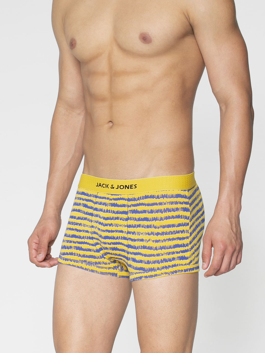 Yellow All Over Printed Brazilian Trunks