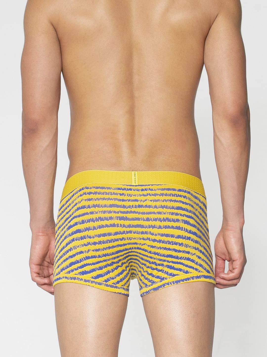 Yellow All Over Printed Brazilian Trunks