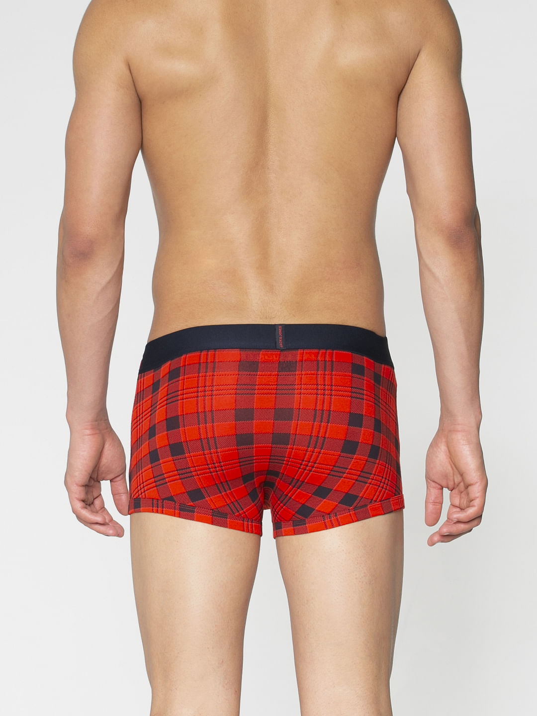 Red Checks Brazilian Trunks