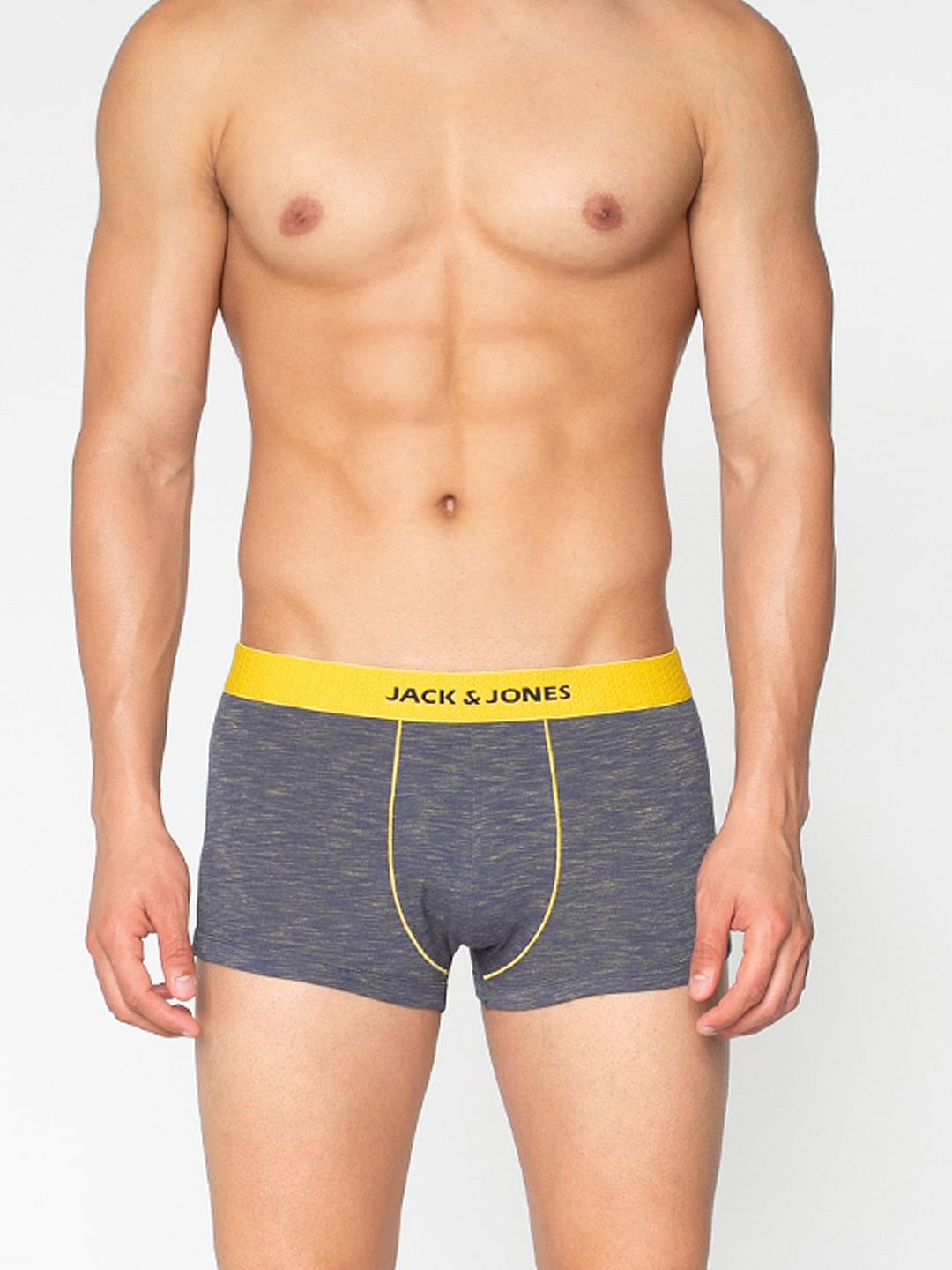 Blue Textured Brazilian Trunks