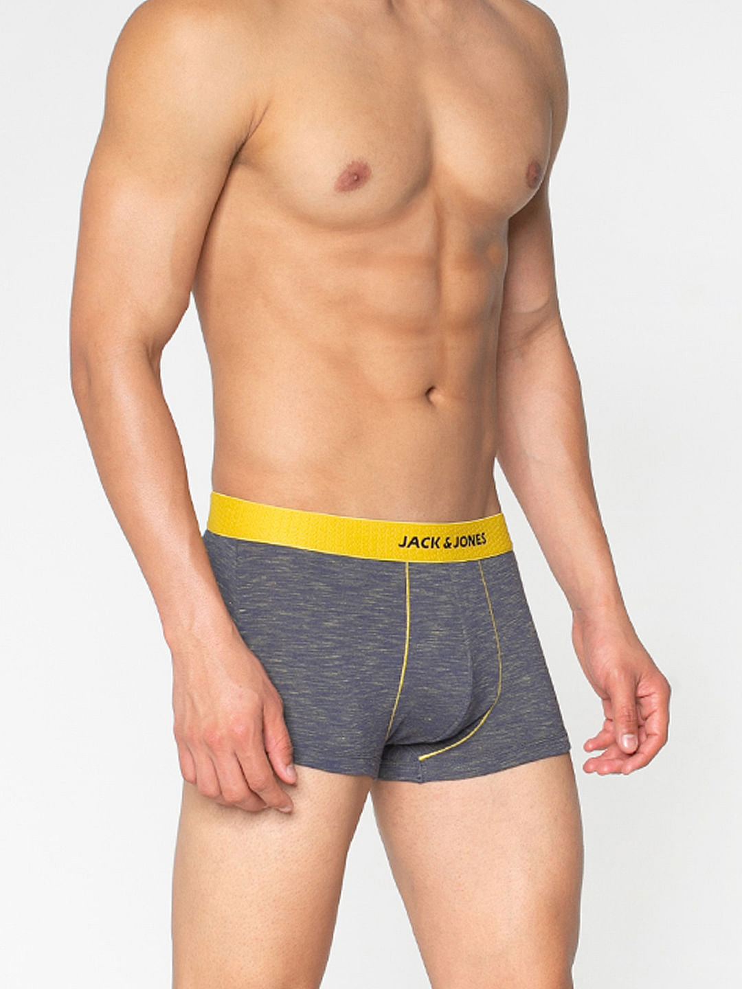Blue Textured Brazilian Trunks